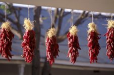 Hanging Red Chile Drying
